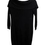 Moschino  Black Virgin Wool Front Knot Mini Sweater Dress Photo 6