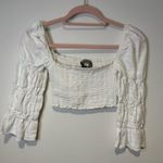 Reformation  white crop top size small Photo 1