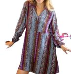 Natural Life  Ansley Woven Tunic Shirt Dress Multicolor Stripe Size XS Photo 0
