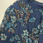 Blu Pepper  floral lined blouse size large Photo 9