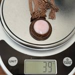 Signed Thailand NK Quartz Agate Rose Gold Multi Chain Necklace 39g. Pink Photo 5