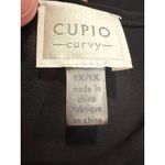 Cupio Curvy Black Floral Lace Mesh Long Sleeve Top Plus 1X Sheer Shirt Work Size undefined Photo 7