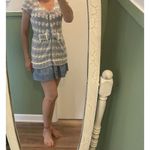 Charlie & Robin blue knit wool blend vest short sleeve bow detail size M Size M Photo 7