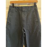 Uniqlo Chinos Pants Trousers High Waist Casual Everyday Style Blue Casual Cotton Photo 1