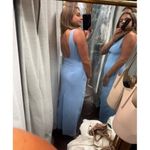 Amanda Uprichard  Marbella Maxi Dress in Baby Blue Size Large Photo 10