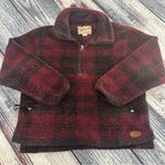 Woolrich Vintage  Plaid Chunky Sherpa Fleece Pullover Sweater Photo 2