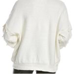 Nanette Lepore  Pearl Accent Cream Sweater small Photo 1
