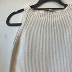 Loft Outlet White Knit Sleeveless Sweater Vest Photo 1