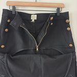 Torn By Ronny Kobo Sailor High Waisted Black Pants Button Flap Front Size 29 Photo 9