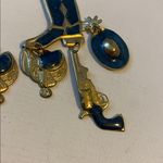 Western Style Charm Dangle Earrings Blue Photo 1