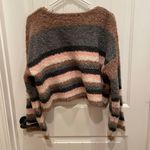 Mustard Seed  Cropped Striped Sweater Photo 3