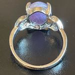Purple amethyst gemstone S925 silver ring size 8.5 Photo 3