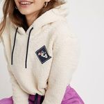 Urban Outfitters  FILA Adam Ecru Sherpa Hoodie Pullover (Large) Photo 2