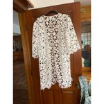 House Of Harlow 1960 Womens One Size White Stars Open crochet Kimono Beachy Photo 3