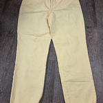Talbots Jeans NWT 12 Light Soft Pale Yellow Slim Ankle Jeans Photo 0