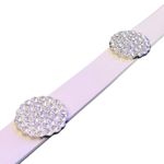 Kate Spade  In The Loop Rhinestone Skinny Leather Belt Womens L‎ Embellished Photo 2