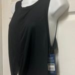 Marika Sport MARIKA BLACK TIFFANY TIE FRONT CROP TANK TOP Photo 2