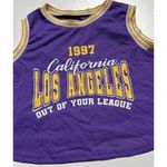 NBA Los Angeles Lakers Jersey Shoulders Cropped Womens T Photo 8