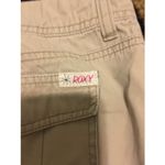 Roxy Women's Juniors Capri Pants Pockets Casual Size 11 Khaki Beige Photo 7