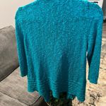 Women’s Fever Large Teal Open Front Cardigan Photo 2