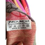Multicolor Peace Sign Pashmina & Silk Scarf Neck Warmer Pink Purple Yellow Photo 1