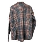 Wrangler Pearl Snap Shirt Women Size Large Purple Blue Tartan Plaid Lightweight Photo 1