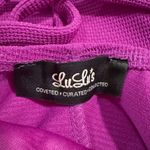 Lulus  Magenta Sheath V-Neck Sleeveless Mini Dress Photo 4