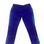 Oakley Women's Blue Capri Leggings Size S with Side Pattern Photo 4