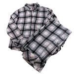Victoria's Secret Pajama Set Womens Medium Flannel Plaid Sleepwear Loungewear Photo 0