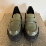 ALOHAS  Chunky Lug Sole Leather Trailblazer Loafers in Dusty Olive Photo 2
