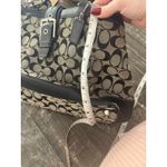  Vintage Y2k Hampton Signature Canvas Shoulder Bag B/W Coach Scarf Photo 13