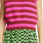 Molly Goddard Claus Pink Striped Lambswool Sleeveless Sweater Vest Size XS Photo 0