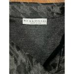 Bryn Walker Houndstooth Jacket Stretch Knit Button Up Gray Flare Sleeve size med Photo 2