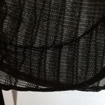 New Sheer Cap sleeve Bathing Suit Coverup Black M Size M Photo 2