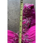 Vintage Fiesta Women’s Prom Formal Hot Pink Stones Layered Dress Women’s Size M Size M Photo 4