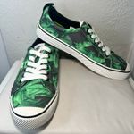 Cariuma National Geographic Green Leaf Print Canvas Sneakers Womens 10.5 Mens 9 Photo 0