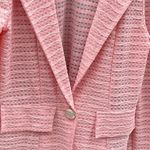 Vintage pink size small textured puff sleeves jacket Photo 2