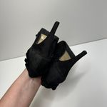 Adrienne Vittadini  Black Suede Ruffle Heels,‎ Women's Size 9 Booties Photo 5