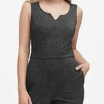 Banana Republic Metallic Shimmer Sleeveless Ponte Jumpsuit Size 16 Photo 1