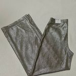 White House | Black Market WHBM Metallic silver wide leg pants Photo 3