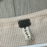 Free People  Top blossom print thermal womens Pink (small) boho chic oversized Photo 1