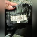 Vintage Cassidy silk pinstripe cropped button bolero jacket, size
6 Black Photo 13