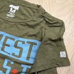 Tailgate  Midwest Coast Olive Green Blue Red Graphic Tee Medium EUC Photo 1