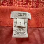 J.Crew  orange and pink plaid tweed No. 2 pencil skirt size 8 Photo 4