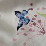 Women’s Satin Shorts Cottagecore Fairy Garden Butterfly Floral Sleep sz Small Photo 1