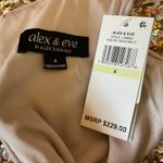 Alex Evenings Sequined Column Evening Gown Size 4 Pink and Gold Formal Dress Photo 9