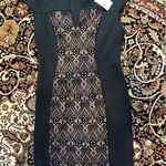 Connected Apparel Chic Black Dress with black and nude Lace Detail 8 Photo 1