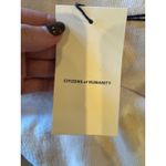 Citizens of Humanity  Shirt Women XS White Blue Tie Dye‎ Oversize Long Sleeve Tee Photo 8