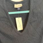 Universal Threads Universal Thread Classic Black V-Neck Bodysuit Photo 3