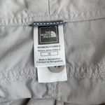 The North Face Womens Khaki Light Grey High Rise Belt Tie Outdoor Cargo Shorts Photo 6